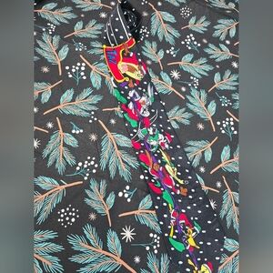 Vintage Looney Tunes Tie Christmas Taz Bugs Bunny Sleigh 1993 Holiday Christmas